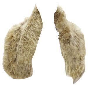 Charlotte Simone fur silk lined collar cuff scarf